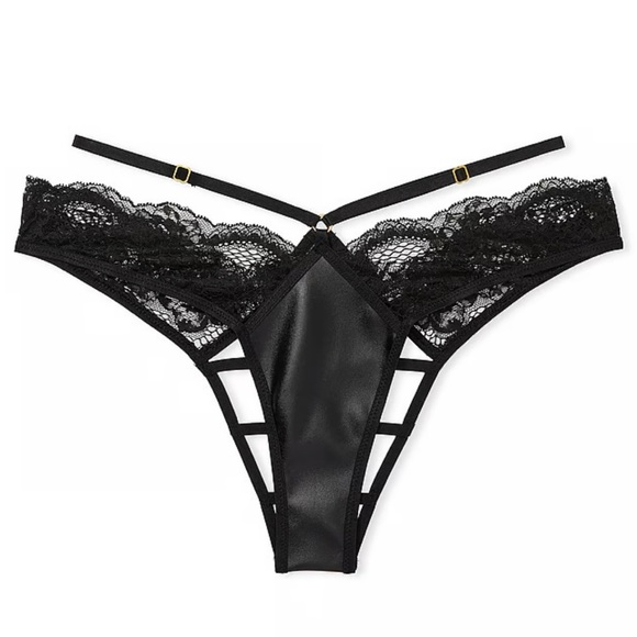 Fishnet Floral Open back Panty - Picture 2 of 5